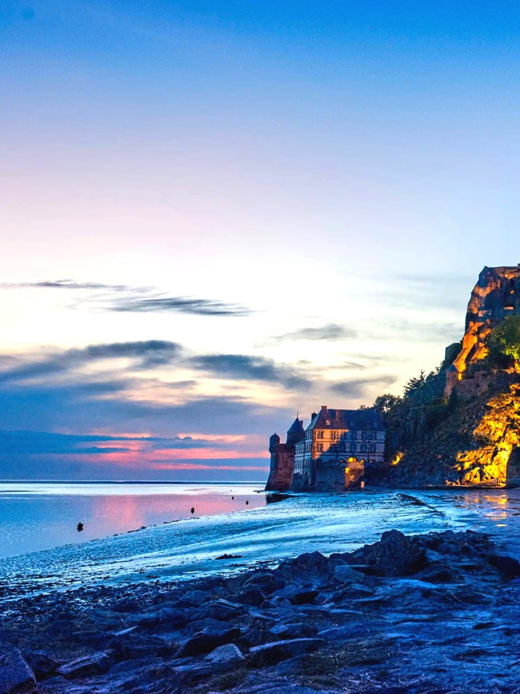 Mont-Saint-Michel — the tidal-island abbey of Normandy rising from the bay, one of France's most visited monuments